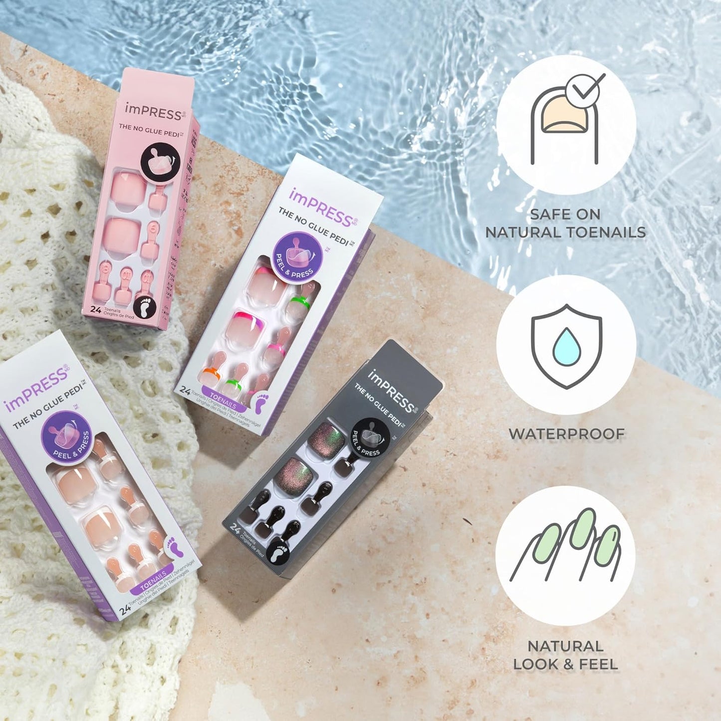 KISS_imPRESS_Pedicure_Press_On_Toenails,_'Angel_Vibes',_White,_Short_Squoval,_Pedicure_Nail_Kit_Includes_24_Press_On_Toenails,_Prep_Pad,_Mini_Nail_File,_&_Pedicure_Stick