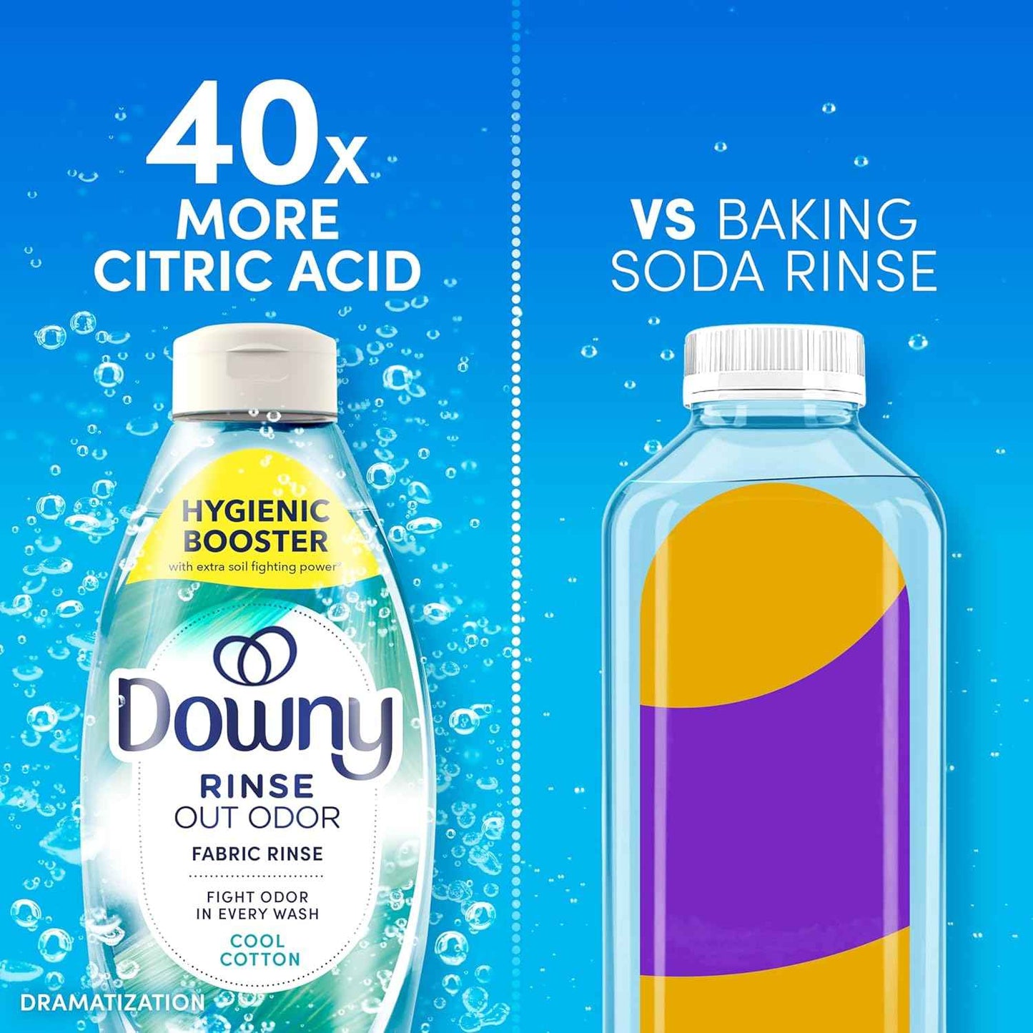 Downy Rinse Laundry Odor Remover, Cool Cotton Scent, Fabric Softener And Laundry Odor Removal Rinse, Fights Odors At The Source, HE Compatible