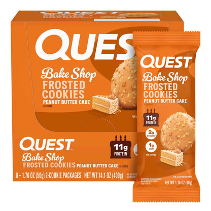 Quest Nutrition Frosted Protein Cookies, <1g Sugar, 5g Protein, 1g Net Carbs, Gluten Free