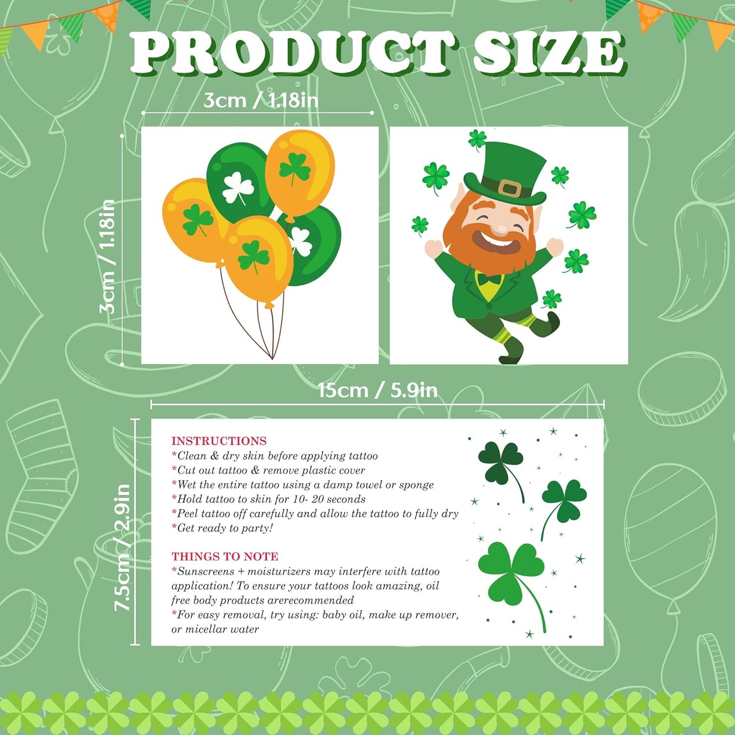 150_Pack_St_Patricks_Day_Tattoos_-_St_Patricks_Day_Accessories_-_St._Patricks_Day_Shamrock_Decorations_Gifts_for_Kids_Stickers_Games_Toys_Crafts_Party_Favors_|_St_Patricks_Day_Shirt_Women