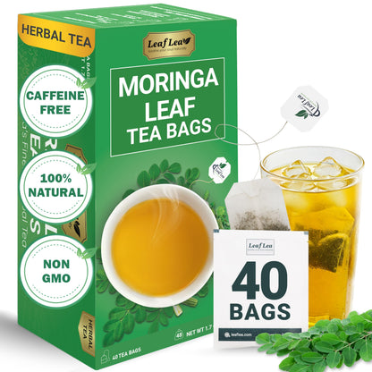 Moringa Leaf Tea - 40 Tea Bags (Pack of 1)