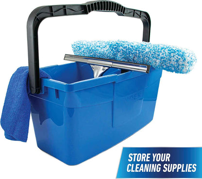 Unger Professional 3 Gallon Bucket – Compact Cleaning Bucket, Comfort-Grip Handle, 2 Pour Spouts, Portable Cleaning Supplies, Plastic Mop Bucket for Floor, Window & Household Cleaning