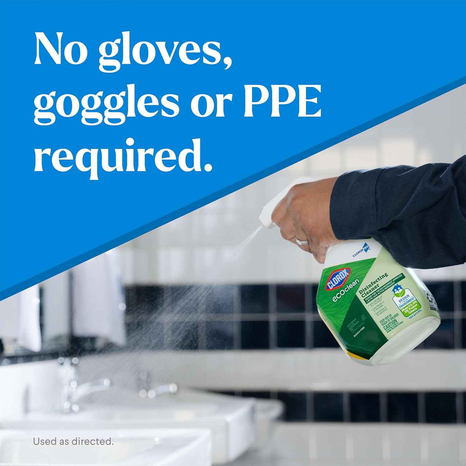 Clorox CloroxPro EcoClean Disinfecting Cleaner Spray Bottle