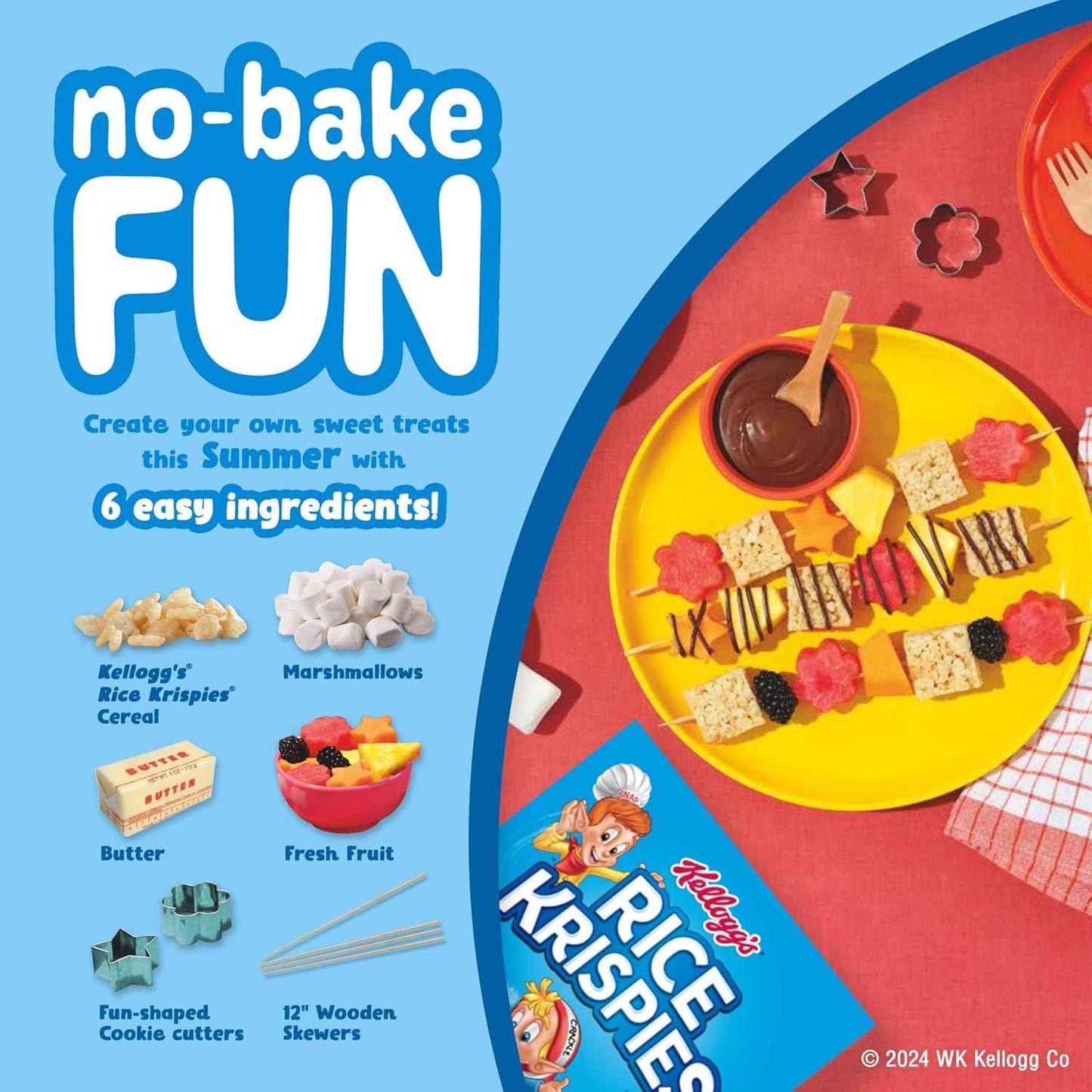 Kellogg's Rice Krispies Cold Breakfast Cereal, 8 Vitamins and Minerals, Rice Krispies Treats, Giant Size, Original
