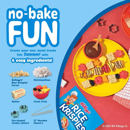 Kellogg's Rice Krispies Cold Breakfast Cereal, 8 Vitamins and Minerals, Rice Krispies Treats, Giant Size, Original