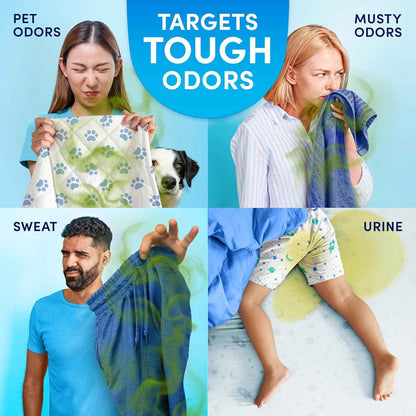 Downy Rinse Laundry Odor Remover, Cool Cotton Scent, Fabric Softener And Laundry Odor Removal Rinse, Fights Odors At The Source, HE Compatible