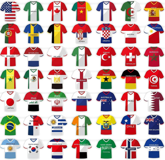 2026_World_Cup_Soccer_Flags_Bunting_Banner_49_Countries_International_Country_String_Flags_49Pcs_World_Cup_Decorations_for_Sports_Themed_Parties_Olympic_Events_Outdoor_Celebrations_Fans_Merchandise(Not_among_the_top_48_teams）