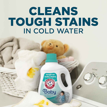 ARM & HAMMER Baby, 77 Loads Hypoallergenic Liquid Laundry Detergent, 100.5 fl oz