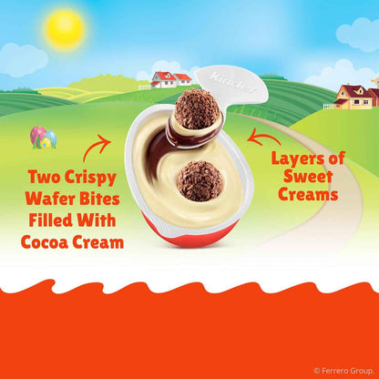 Kinder Joy Eggs, Treat Plus Toy, Chocolatey Wafer Bites, Individually Wrapped, 15 Count, 10.5 oz