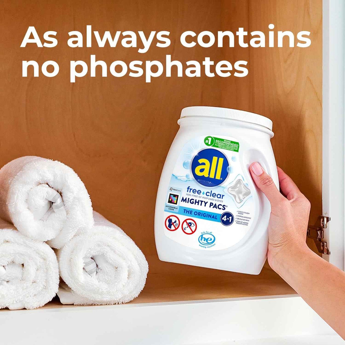 all Unit Dose Laundry Detergent, Mighty Pacs, Free Clear