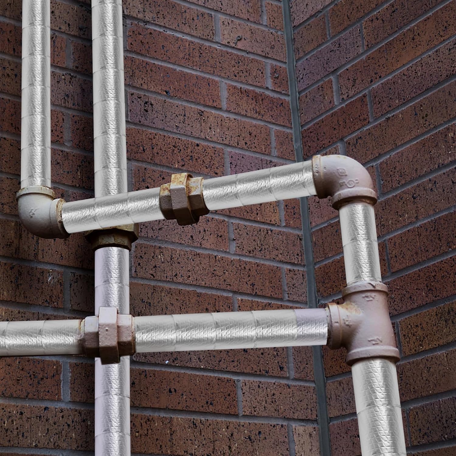 Pipe_Wrap_Insulation_-_33_ft_Outdoor_Pipe_Foam_Insulation_Tape_Self_Adhesive_for_Winter_Freeze_Protection_Insulation_Wrap_-_Aluminum_Foil_Finish-2"_x_33FT