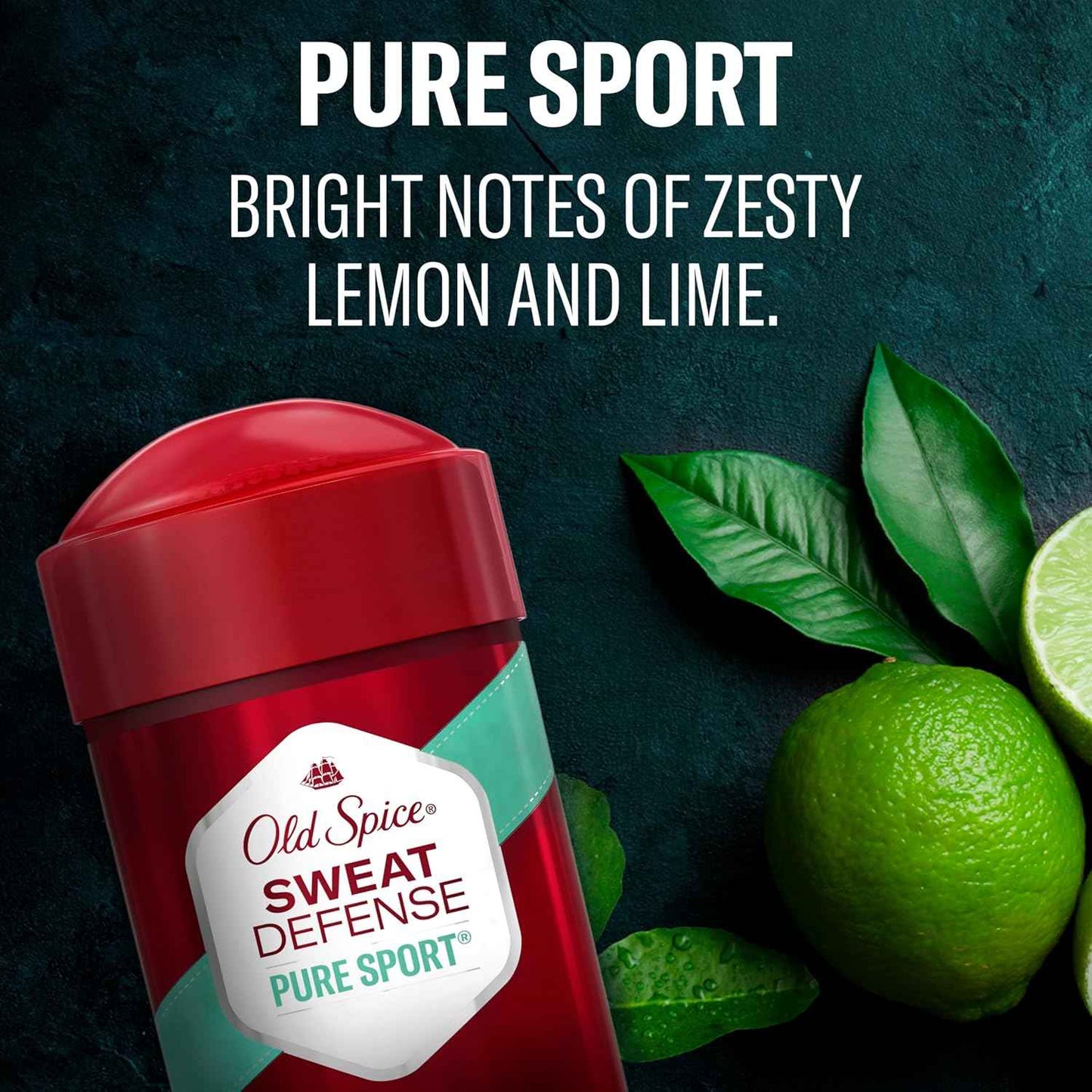 Old Spice Antiperspirant and Deodorant for Men, 24/7 Sweat and Odor Protection, Legendary Fragrance, Sweat Defense, Pure Sport Plus, 2.6 oz