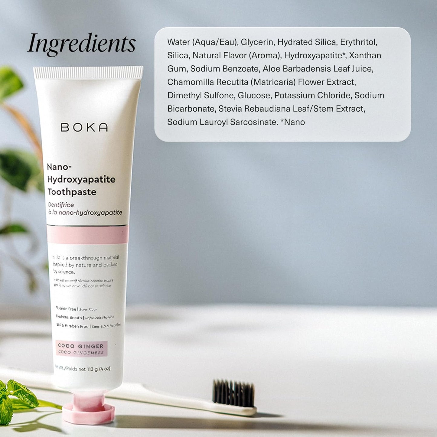 Boka_Fluoride_Free_Toothpaste,_Nano_Hydroxyapatite_Toothpaste,_Appropriate_for_Sensitive_Teeth_-_for_Adult_Oral_Care_-_Coco_Ginger_Flavor,_4_Fl_Oz_1Pk