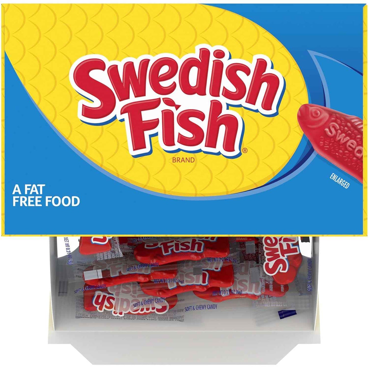 SWEDISH FISH Individually Wrapped Soft & Chewy Gummy Candy, Bulk Candy, 240 Count Box