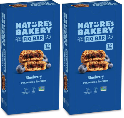 Nature's Bakery Whole Wheat Fig Bars, Real Fruit, Vegan, Non-GMO, Snack bar