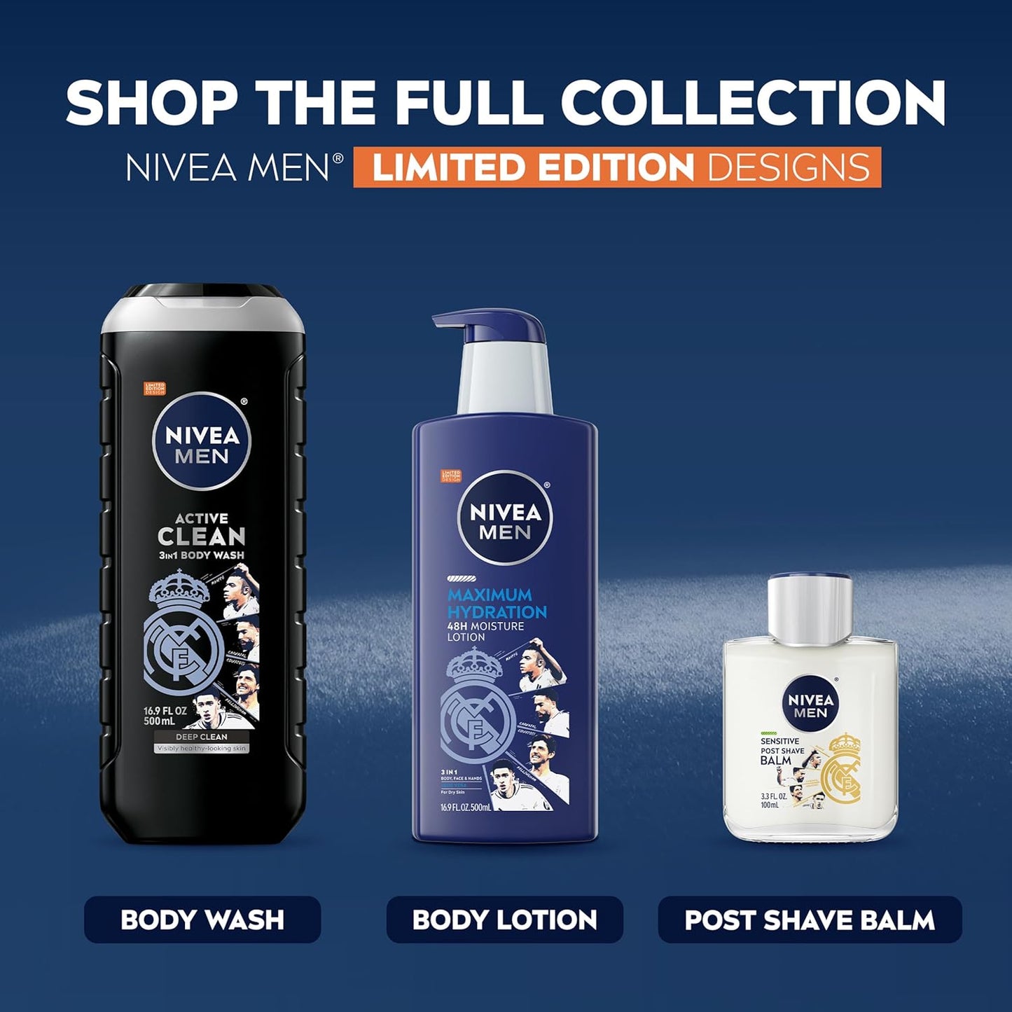 NIVEA_MEN_Real_Madrid_Limited_Edition_Design_Sensitive_Post_Shave_Balm,_with_VitaminPro_Complex,_Alcohol_Free_After_Shave_Balm_for_Men,_3.3_Fl_Oz_Bottle,_Pack_of_3
