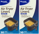 Air Fryer Liners - 50 Count (Pack of 2)