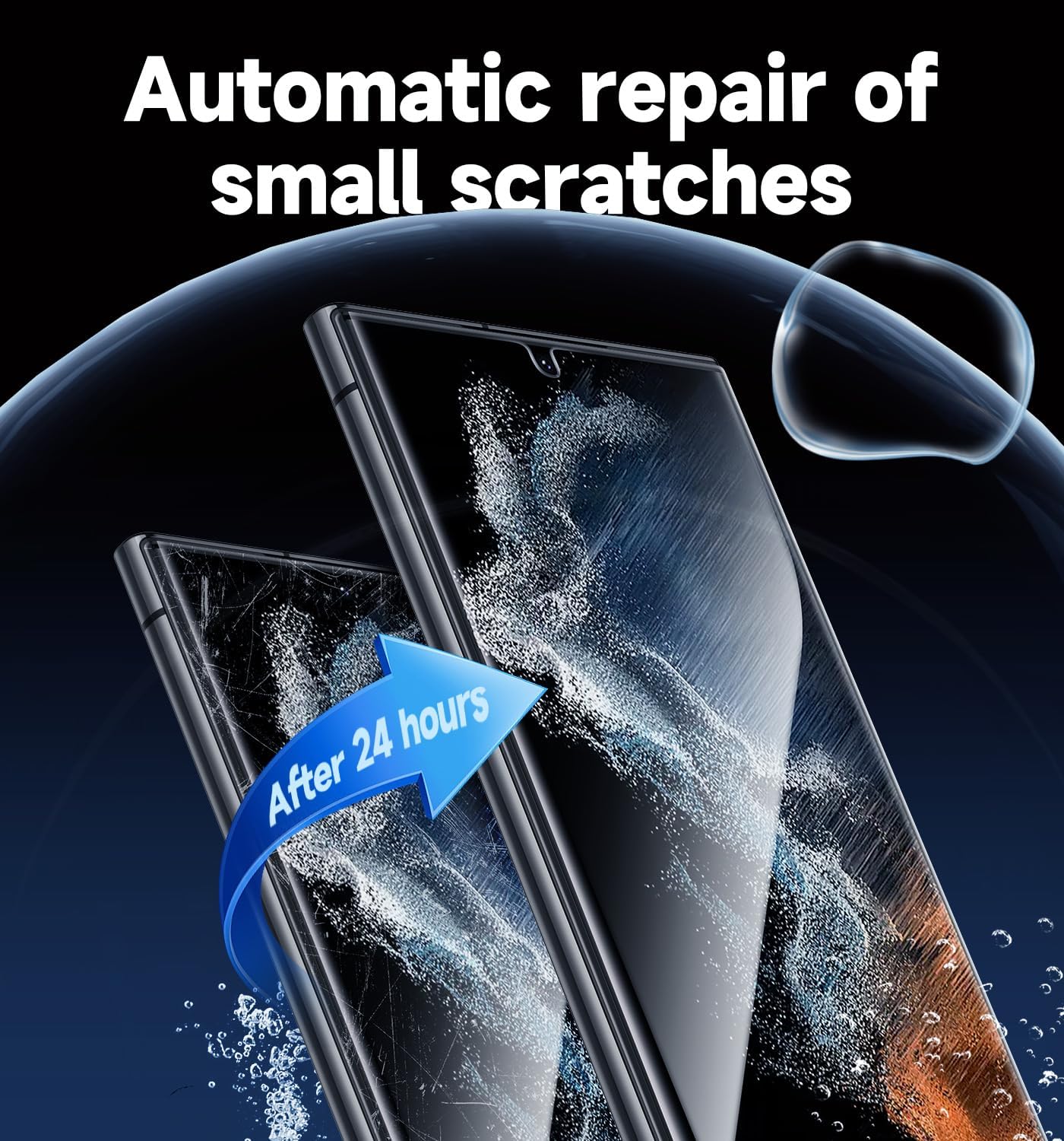 MAGIC_JOHN_2_Pack_for_Samsung_Galaxy_S22_Ultra_Screen_Protector_[Ceramic_film]_6.8_inch,[100%_Fingerprint_ID_Compatible]_Easy_Installation_Tray,_Shock-Resistant,_3D_Curved,_Bubble_Free,_Scratch_Proof,