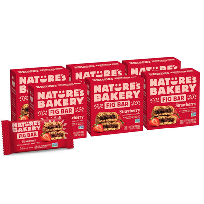 Nature's Bakery Whole Wheat Fig Bars, Real Fruit, Vegan, Non-GMO, Snack bar