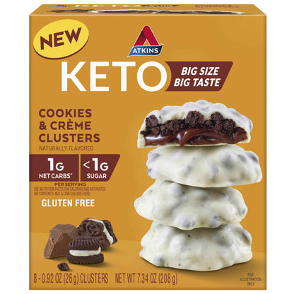 Atkins, Gluten Free, High in Fiber, 1g Sugar, 2g Net Carb, Keto Friendly