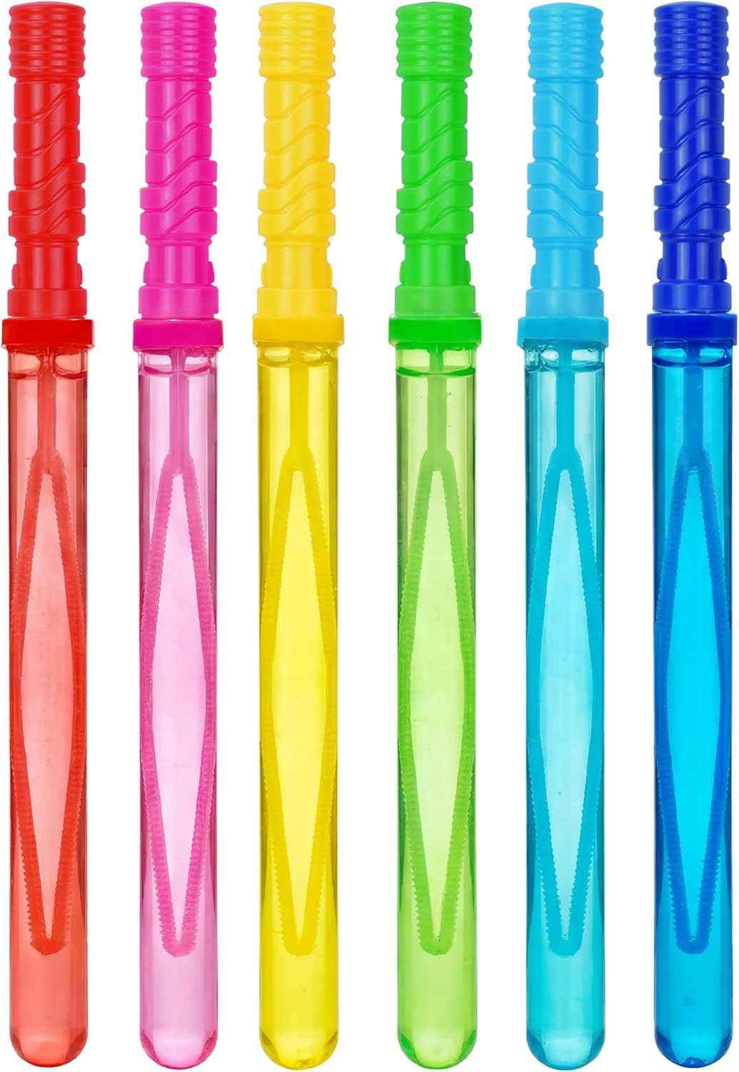 JOYIN 14.6’’ Big Bubble Wands for Kids, Bubble Wand with Refill Solution for Summer Toy Party Favor, Outdoors Toy Activity, Easter Basket Stuffers, Birthday Gift