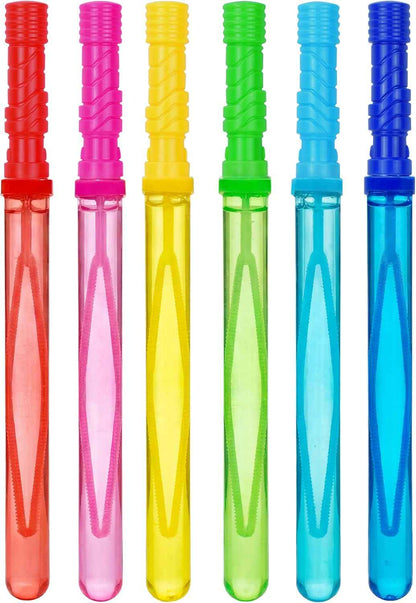 JOYIN 14.6’’ Big Bubble Wands for Kids, Bubble Wand with Refill Solution for Summer Toy Party Favor, Outdoors Toy Activity, Easter Basket Stuffers, Birthday Gift