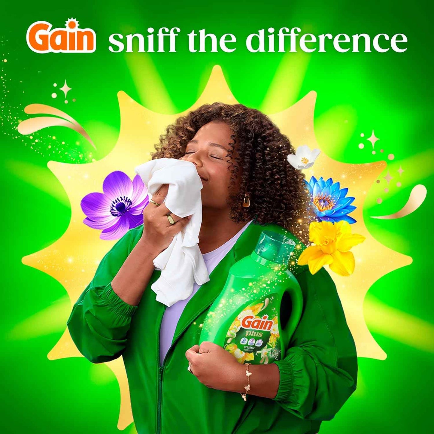 Gain Plus Liquid Laundry Detergent, Cleaner, Fresher, Now with Oxi, Original Scent