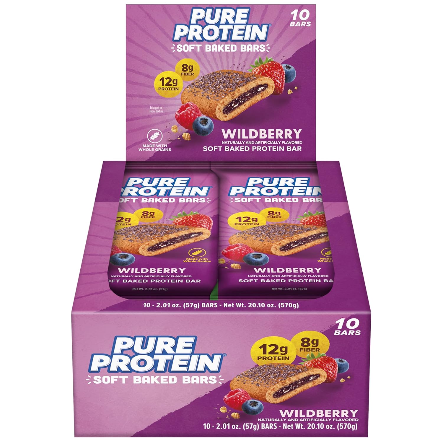 Pure_Protein_Wildberry_Soft_Baked_Protein_Bars_–_12g_Protein,_8g_Fiber,_Whole_Grain_Breakfast_Bars,_High_Fiber,_Individually_Wrapped_Protein_Snacks_for_On-the-Go_–_10_Count