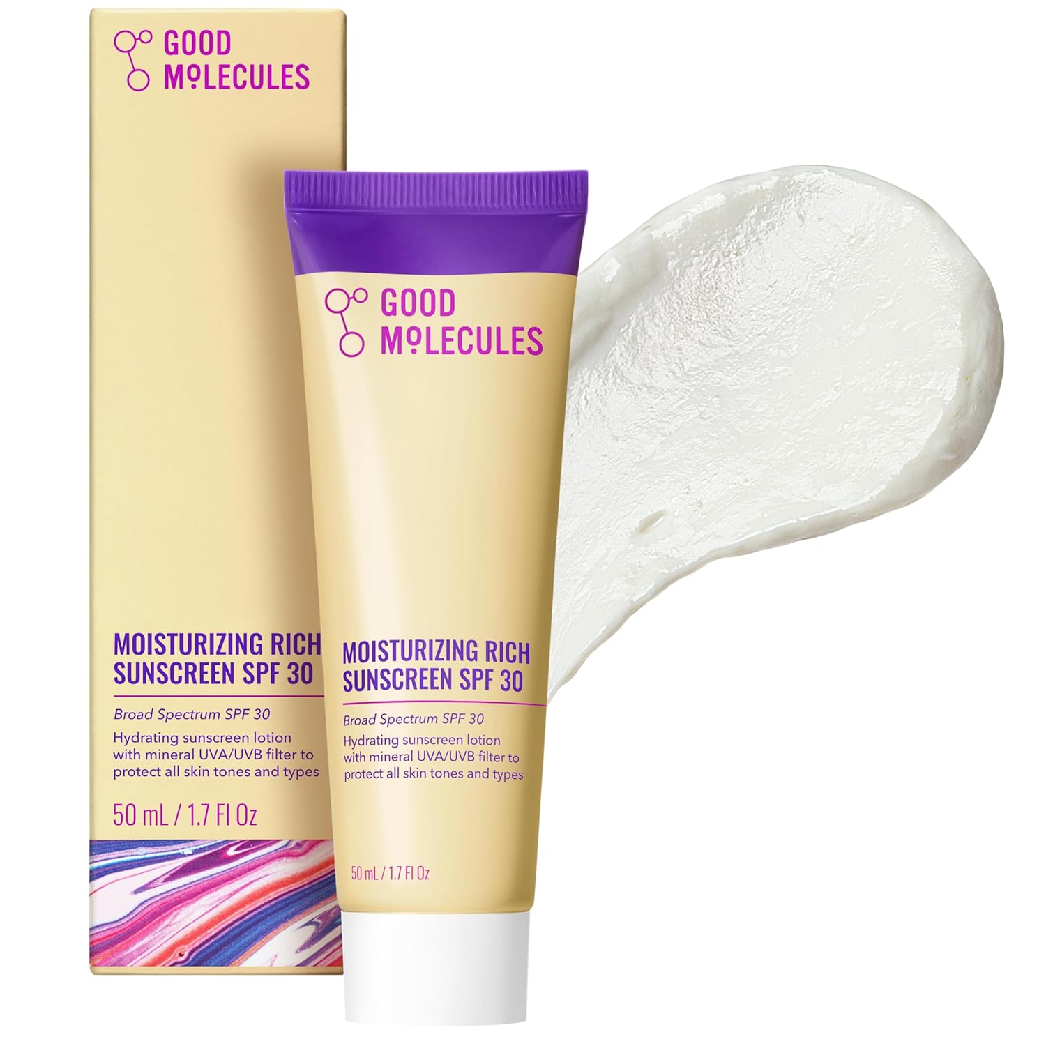 Good_Molecules_Moisturizing_Rich_Sunscreen_SPF_30_–_Mineral_Zinc_Oxide_Face_Sunscreen_-_Hydrating,_Fragrance-Free,_No_White_Cast_|_Broad_Spectrum_UVA/UVB_Protection_-_50_ml_/_1.7_fl_oz