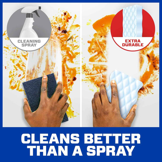 Mr. Clean Magic Eraser Sponge, All Purpose Cleaner, Cleaning Scrubber, Kitchen, Bathroom, Shower, Oven, Cleaning Supplies, Variety Pack with Ultra Thick, Ultra Foamy, & Extra Durable
