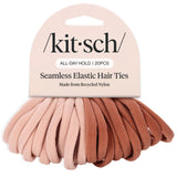 Kitsch Seamless Hair Ties No Damage - Stretchable Hair Bands for Strong All-Day Hold, Ponytail Holders | Hair Accessories for Girls | Ideal Gifts for Women