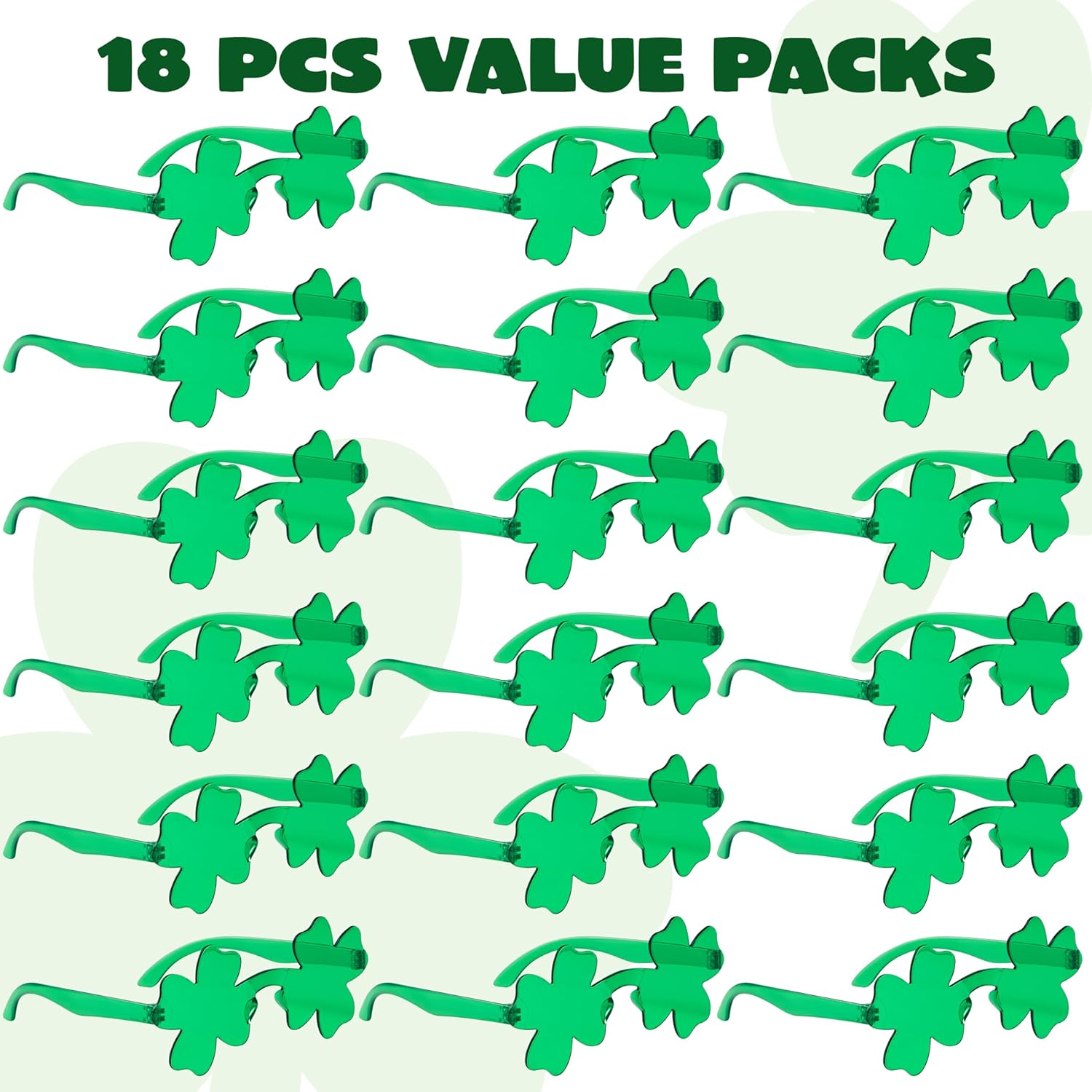 JOYIN_6_PCS_St._Patricks_Day_Sunglasses_Shamrock,_St_Patrick_Accessories_Shamrock_Glasses_Clover_Eyewear,_St_Patrick_Party_Favor_Supply