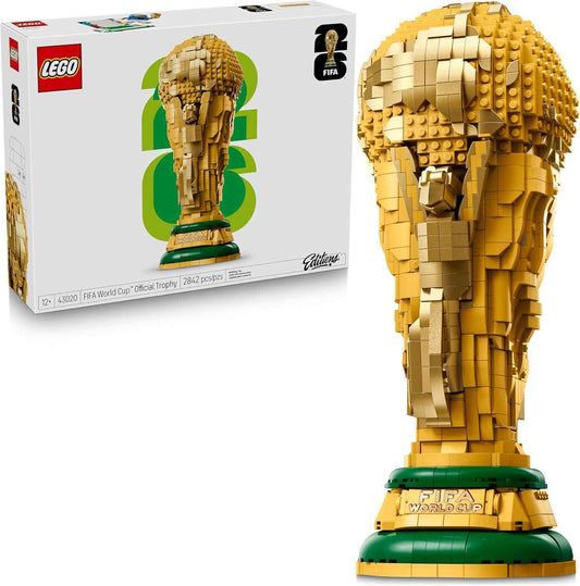 LEGO Editions FIFA World Cup Official Trophy Building Set - Kit for Display in Bedroom, Home Office, Book Shelf - Soccer Fans Collectible - W/World Cup 2026 Minifigure - Gift for Father's Day - 43020