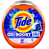 Tide Oxi Boost Power PODS Laundry Detergent Pacs, Set-In Stain Removal + Oxi Power, laundry soap detergent pacs