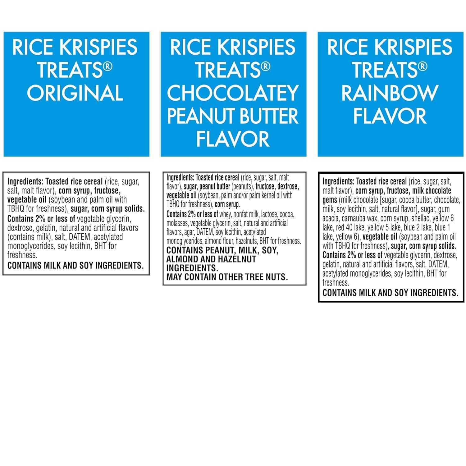 Rice Krispies Treats Crispy Marshmallow and Rice Squares, Lunch Snacks, Kids Snacks