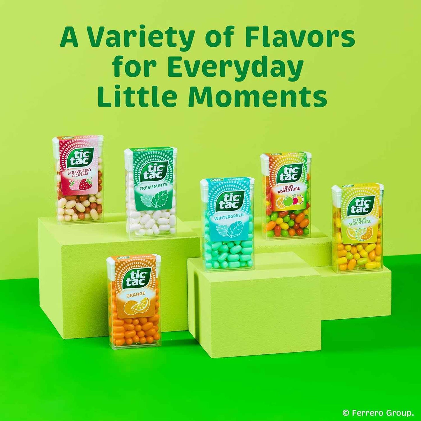 Tic Tac Bulk Fruit Adventure Refill Bag, On-the-Go Pocket-Sized Mints, Includes Empty Refillable Pack, 17.2 oz