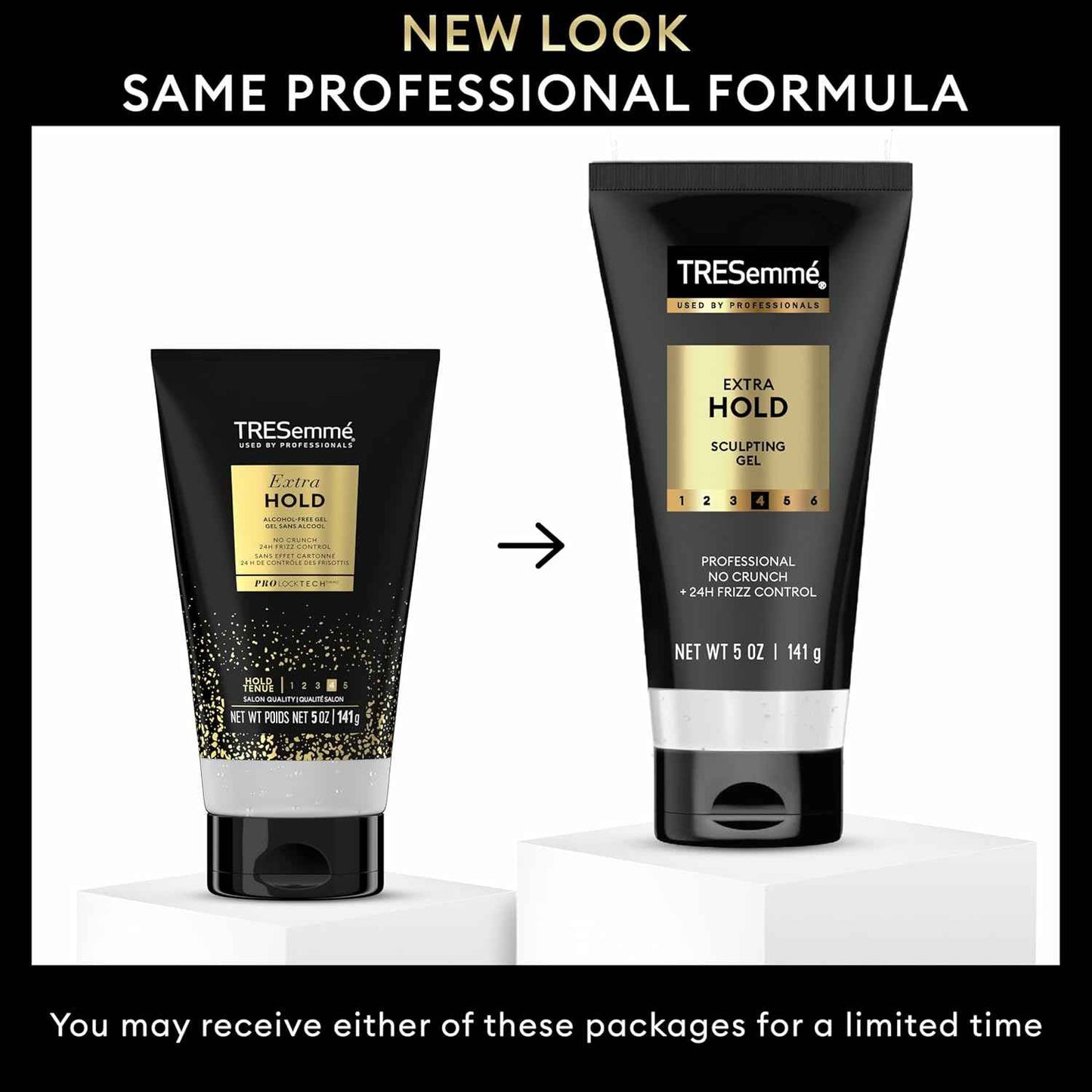 TRESemmé Alcohol-Free Gel Extra Hold for 24H Frizz Control, with Pro Lock Technology