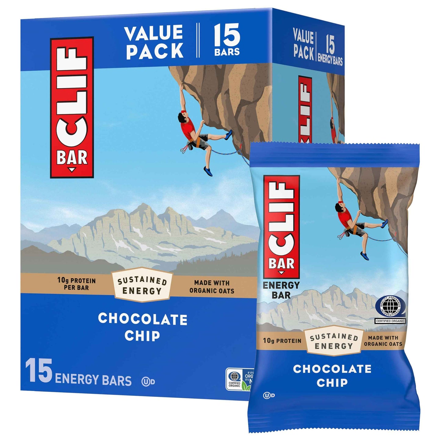 CLIF BAR - Energy Protein Bars - Made with Organic Oats - Energy Bars - Non-GMO
