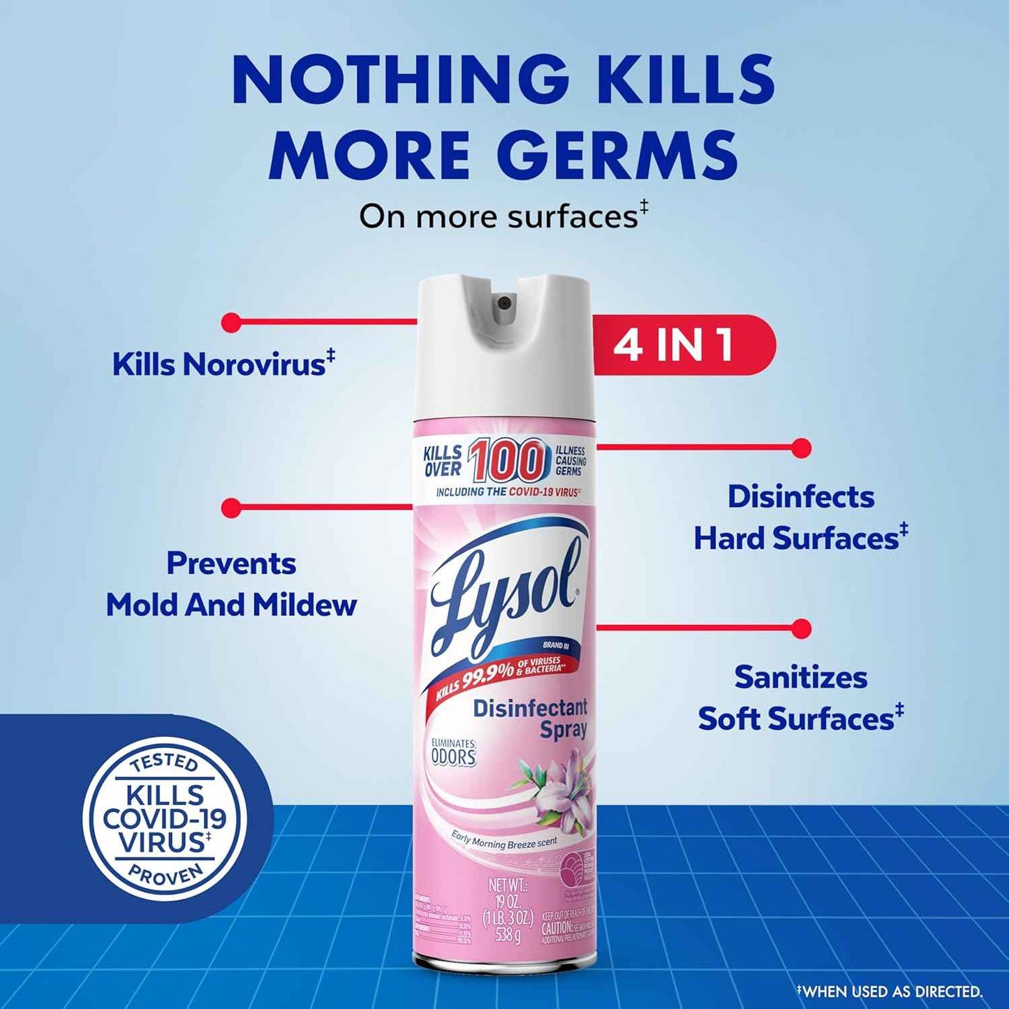 Lysol Disinfectant Spray, Sanitizing And Antibacterial Spray, For Disinfecting And Deodorizing