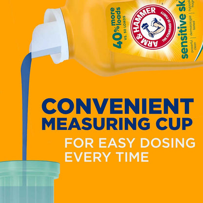 ARM & HAMMER Sensitive Skin Liquid Laundry Detergent, Fresh Scent