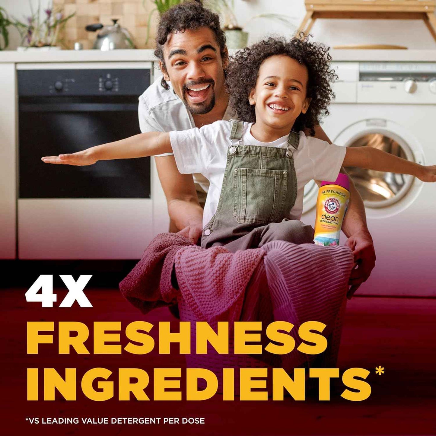 ARM & HAMMER Clean Scentsations In-Wash Scent Booster, Laundry Scent Booster Tropical Paradise scent