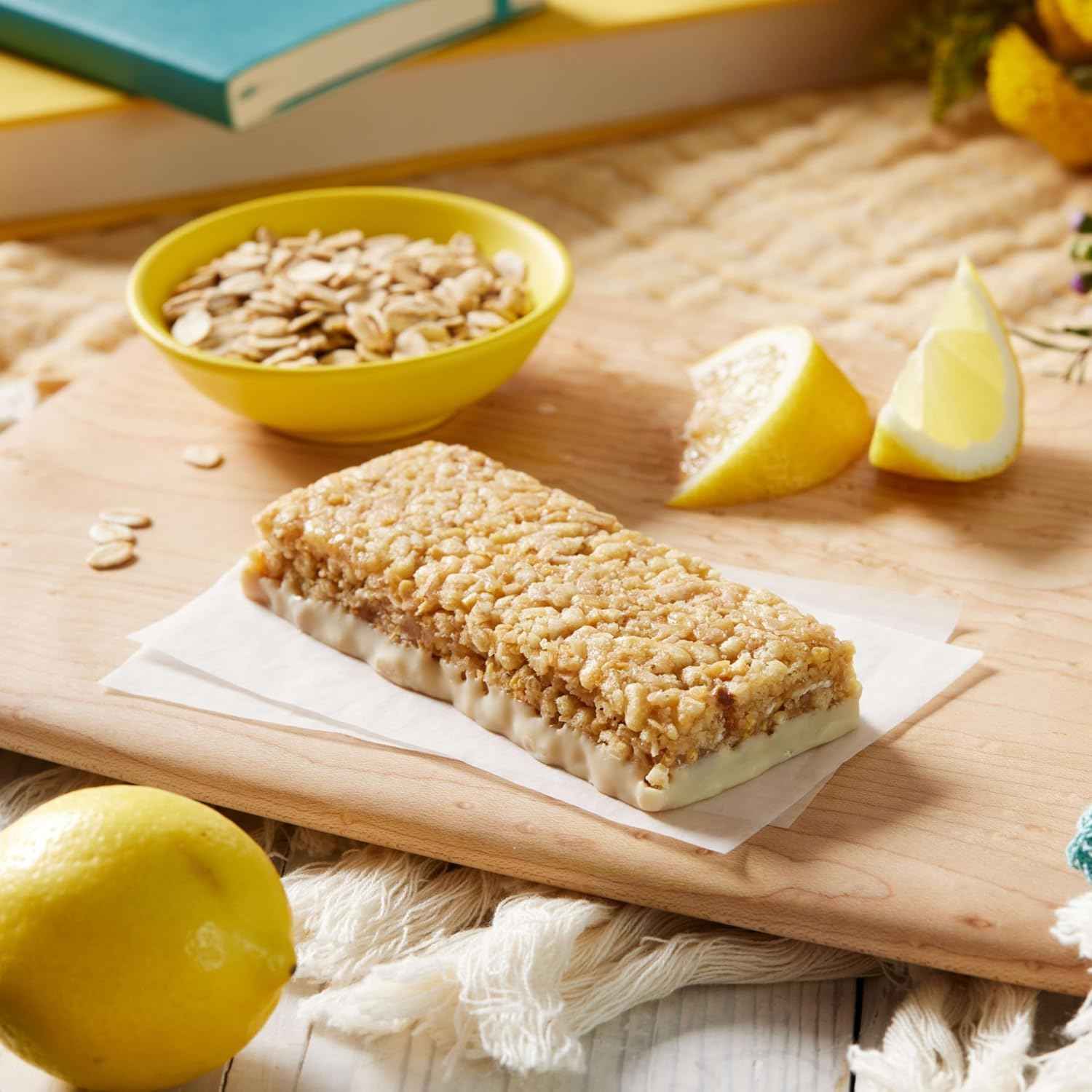 LUNA Bar - LemonZest Flavor - Gluten Free Snack Bars - Non-GMO - Protein Bars - Made with Organic Oats