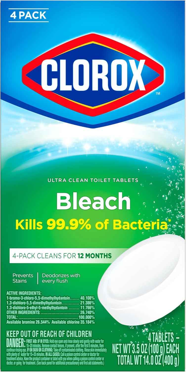 Clorox Ultra Clean Toilet Tablets Bleach
