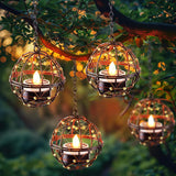 Homemory 4/8/12Pcs Solar Tea Lights Outdoor Waterproof, Rechargeable Dusk to Dawn Lighting, Flameless Flickering LED Votive Candles for Fairy Garden Decor, Patio Tables, Christmas Lanterns, Windows
