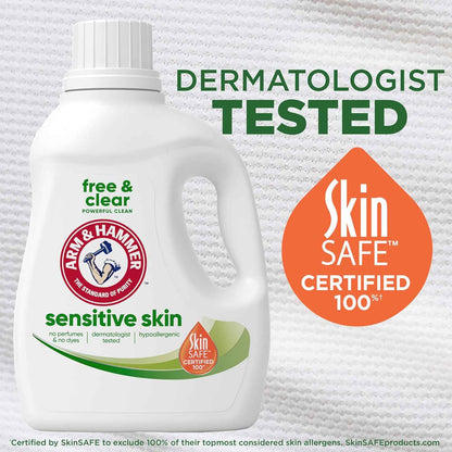 ARM & HAMMER Sensitive Skin, Liquid Laundry Detergent