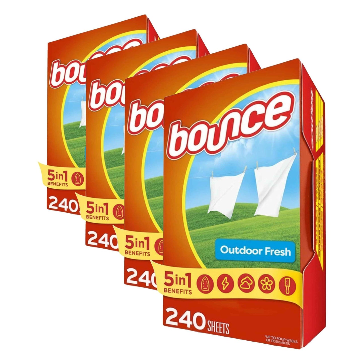 Bounce Fabric Softener Sheets, Outdoor Fresh Scent