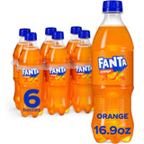 Fanta Orange Soda Soft Drink, 16.9 fl oz Bottles, 6 Pack