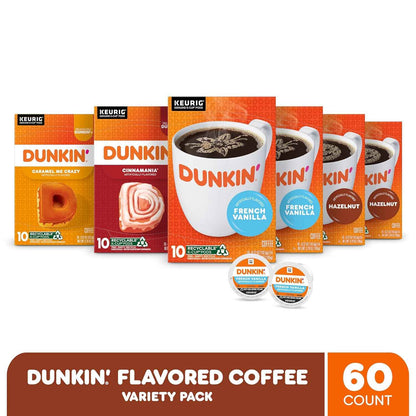 Dunkin' Mixed Flavor Coffee, Keurig K-Cup Pods