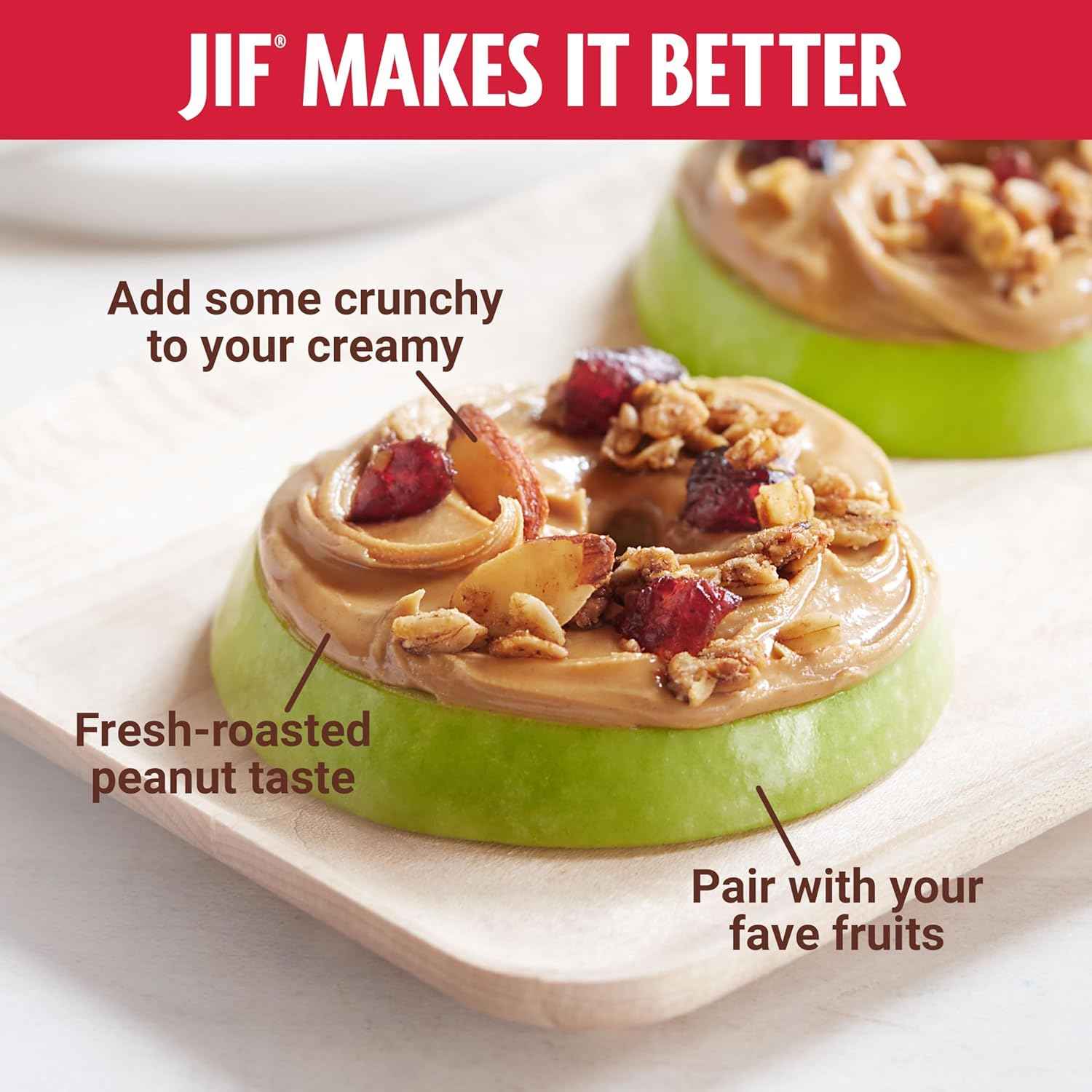 Jif Creamy Peanut Butter/ Dark Roast Creamy Peanut Butter/ Extra Crunchy/ Chocolate Peanut Butter