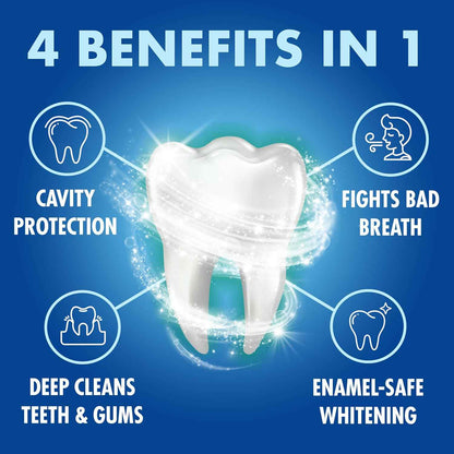 ARM & Hammer Toothpaste Plus TheraBreath Breath Fresheners, ICY Mint Flavor, Teeth Whitening Toothpaste, Anticavity Fluoride for Bad Breath, 5.5 Oz